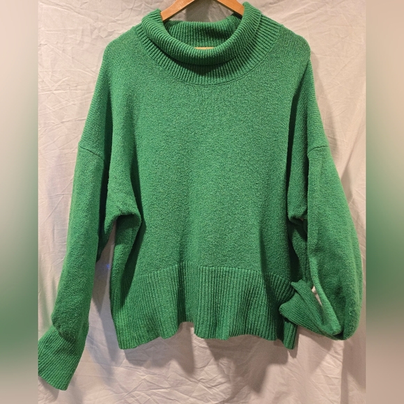 a new day Sweaters - a new day Vibrant Green Turtleneck Sweater